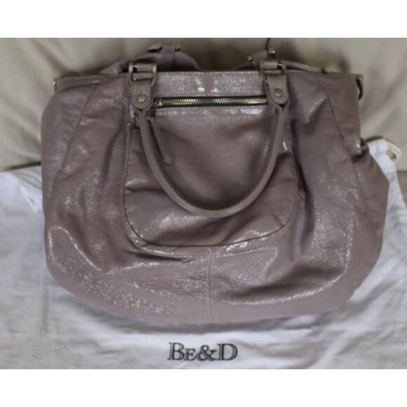 BE&D "Bowery" Hobo-Style Satchel in Lavender Grey - Excellent Condition - Picture 5 of 12